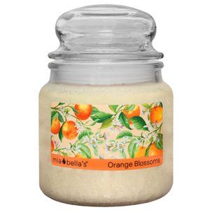 Orange Blossoms Mia Bellas 16 oz Natural Palm Wax Candle